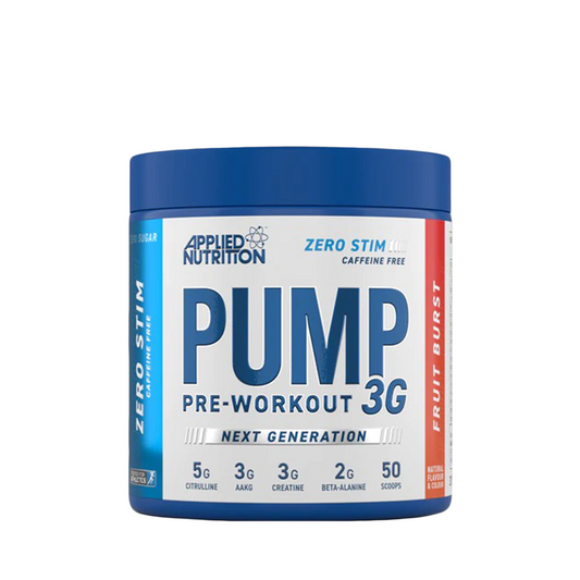 Applied Nutrition Pump 3G Pre Workout Zero Stimulant Caffeine Free | 375g